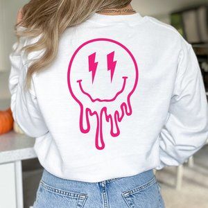 NEW| Melting Smiley Face Sweatshirt/Pullover
